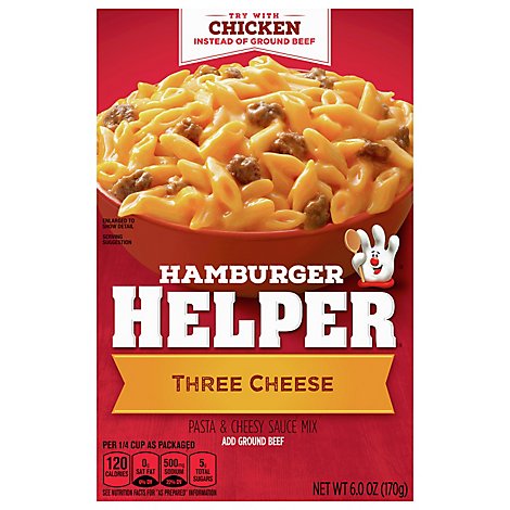 Betty Crocker Hamburger Helper Three Cheese Box - 6 Oz