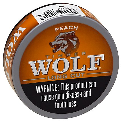 Timber Wolf Long Cut Peach Chewing Tobacco - 1.2 Oz - Image 1