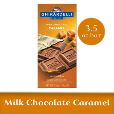 Ghirardelli Milk Chocolate Caramel Bar - 3.5 Oz