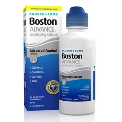 Bausch & Lomb Boston Advance Conditioning Solution Advanced Comfort Formula - 3.5 Fl. Oz.