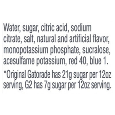 Gatorade G2 Grape Lower Sugar Thirst Quencher - 6-12 Fl. Oz. - Image 5