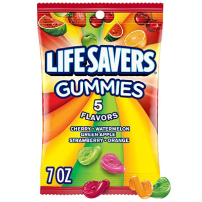 Life Savers 5 Flavors Gummy Candy Bag - 7 Oz - Image 1