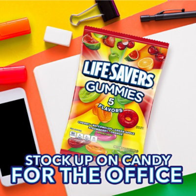 Life Savers 5 Flavors Gummy Candy Bag - 7 Oz - Image 5