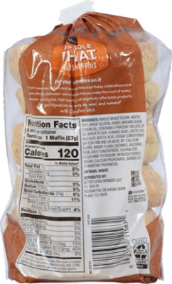 Signature SELECT English Muffins 100% Whole Grain 6 Count - 12 Oz - Image 6