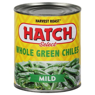 HATCH Select Green Chiles Whole Mild Can - 27 Oz - Image 3