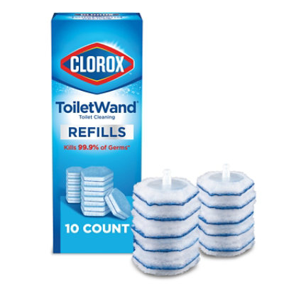 Clorox Toilet Disposable Wand Heads Disinfecting Refills - 10 Count - Image 1