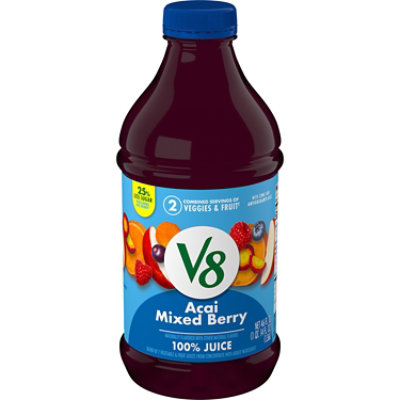 V8 V-Fusion Vegetable & Fruit Juice Acai Mixed Berry - 46 Fl. Oz.