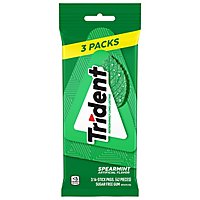 Trident Gum Sugar Free With Xylitol Spearmint - 3-18 Count - Image 3