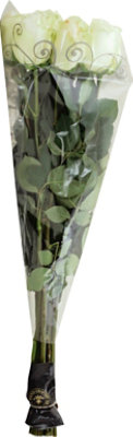 Overjoyed Boutique Rose Premium White 12 Stem - Each - Image 1