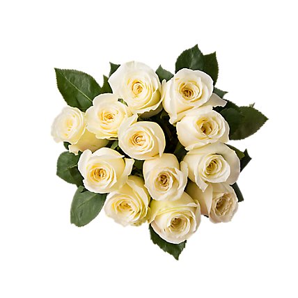 White Roses - 12 Count - Image 1