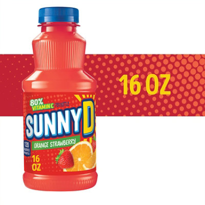 SunnyD Orange Strawberry Juice Drink Bottle - 16 Fl. Oz. - Image 1