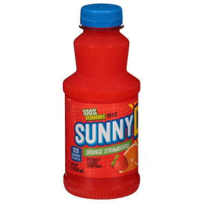 SunnyD Orange Strawberry Juice Drink Bottle - 16 Fl. Oz. - Image 4