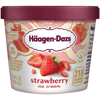 Haagen-Dazs Ice Cream Cup Strawberry - 3.6 Fl. Oz. - Image 2