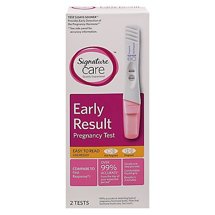 Signature Care Pregnancy Test Early Result Easy to Read - 2 Count - Image 3