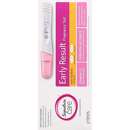 Signature Care Pregnancy Test Early Result Easy to Read - 2 Count - Image 4