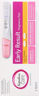 Signature Select/Care Pregnancy Test Early Result Easy to Read - 2 Count - Image 5