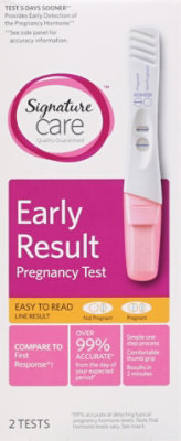 Signature Select/Care Pregnancy Test Early Result Easy to Read - 2 Count - Image 2