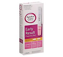 Signature Care Pregnancy Test Early Result Easy to Read - 2 Count