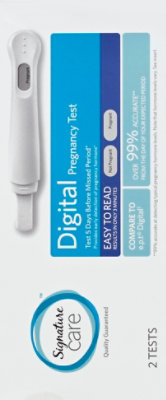 Signature Select/Care Pregnancy Test Digital Easy To Read - 2 Count - Image 3