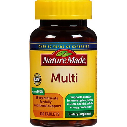 Nature Made Multi Complete Tablets With Iron - 130 Count - Image 2
