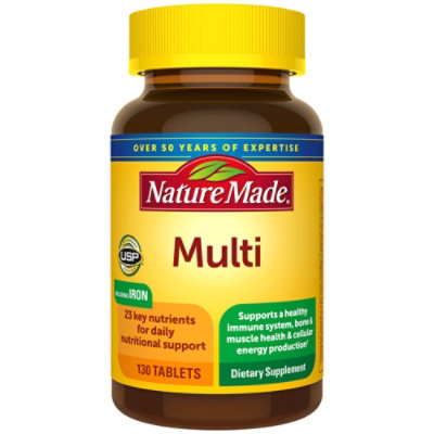 Nature Made Multi Complete Tablets With Iron - 130 Count - Image 1