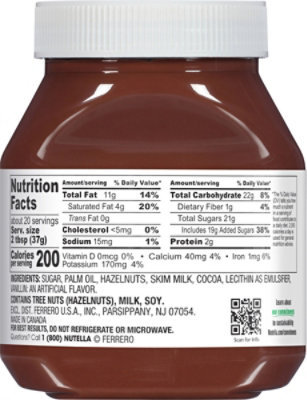 Nutella Spread Hazelnut With Cocoa - 26.5 Oz - Image 6