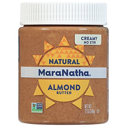 MaraNatha Almond Butter Creamy - 12 Oz - Image 1