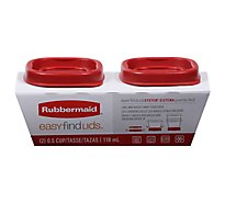 Rubbermaid Easy Find Lids Containers 0.5 Cups - 2 Count
