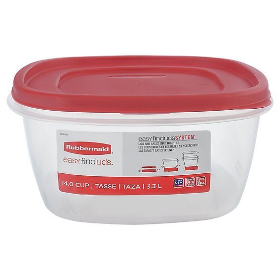 Rubbermaid Square 14 Cup Easy Find Lids - Each