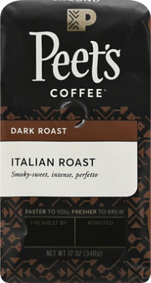 Peet's Coffee Italian Roast Dark Roast Ground Coffee Bag - 12 Oz - Image 2