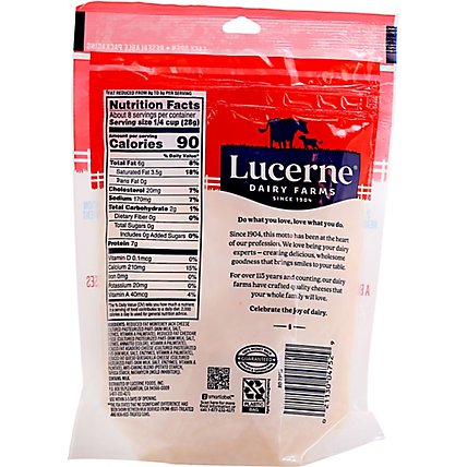 Lucerne Cheese Finely Shredded Mexican Style 4 Cheese Blend Reduced Fat - 8 Oz - Image 6