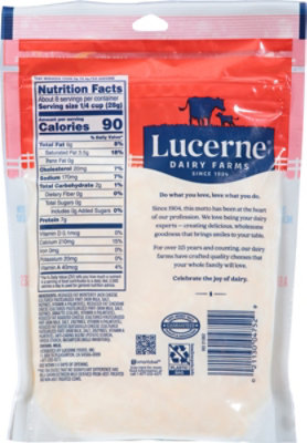 Lucerne Cheese Finely Shredded Mexican Style 4 Cheese Blend Reduced Fat - 8 Oz - Image 5