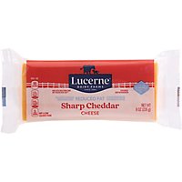 Lucerne Cheese Sharp Cheddar Reduced Fat - 8 Oz - Image 2