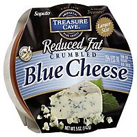 Treasure Cave Cheese Cup Crumbled Blue Cheese Reduced Fat - 5 Oz - Image 1