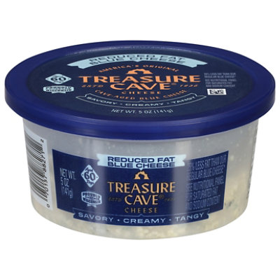  Treasure Cave Cheese Cup Crumbled Blue Cheese Reduced Fat - 5 Oz 