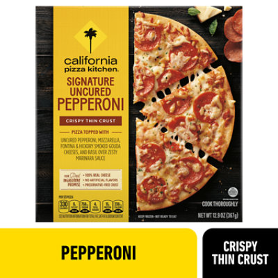 California Pizza Kitchen 12 Inch Signature Pepperoni Thin Crust Frozen Pizza Pack - 12.9 Oz - Image 1