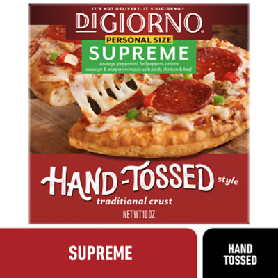 DiGiorno  Supreme Hand Tossed Style Traditional Crust Frozen Personal Pizza - 10 Oz - Image 1