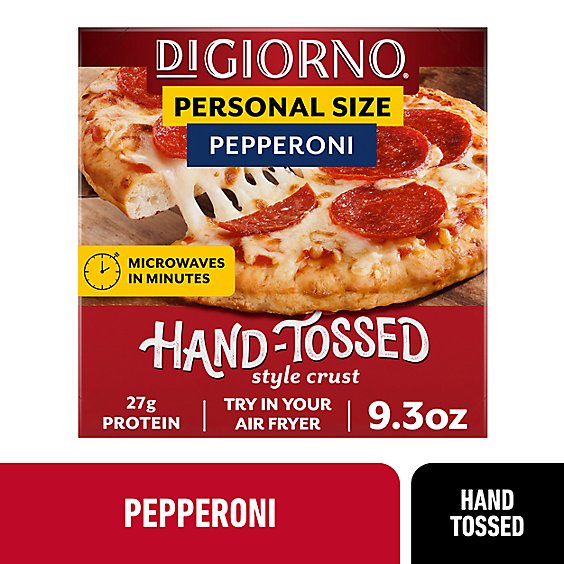 DiGiorno Pepperoni Frozen Personal Pizza On A Hand Tossed Style Traditional Crust - 9.3 Oz