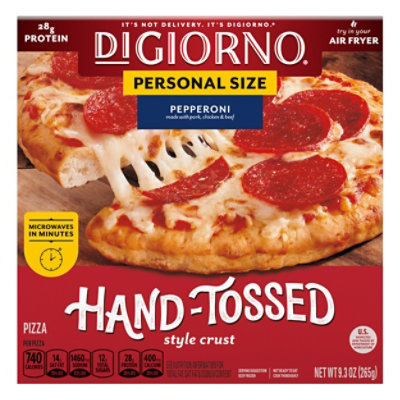 DIGIORNO Pepperoni Frozen Personal Pizza on a Traditional Crust - 9.3 Oz