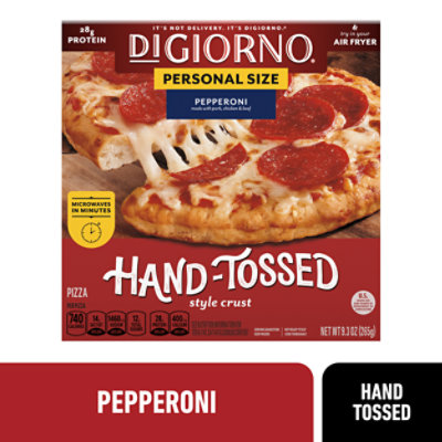 DIGIORNO Pepperoni Frozen Personal Pizza on a Traditional Crust - 9.3 Oz