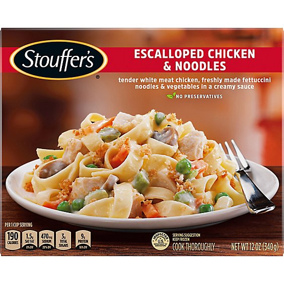 Stouffers Escalloped Chicken and Noodles Frozen Meal - 12 Oz