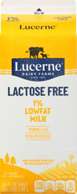 Lucerne Milk Lactose Free Lowfat 1% - Half Gallon - Image 6