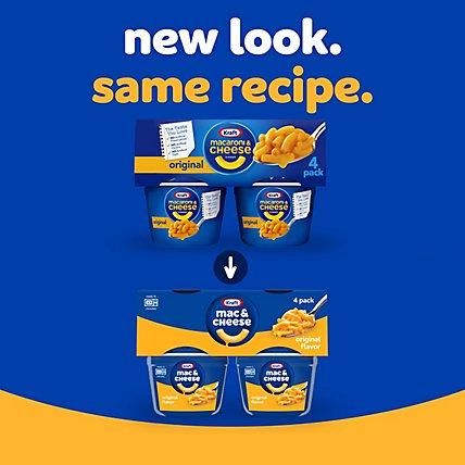 Kraft Original Macaroni & Cheese Easy Microwavable Dinner Cups - 4-2.05 Oz - Image 5