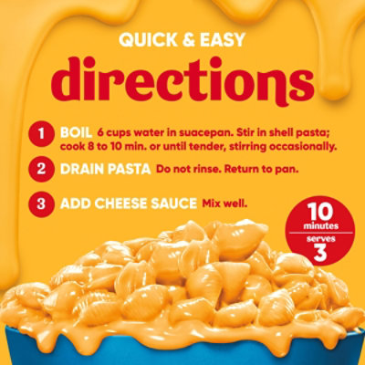 Velveeta Shells & Cheese Pasta with Cheese Sauce and 2% Milk Cheese Box - 12 Oz - Image 6