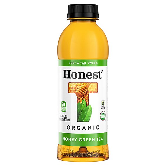 Honest Organic Tea Green Iced Gluten Free Honey - 16.9 Fl. Oz.