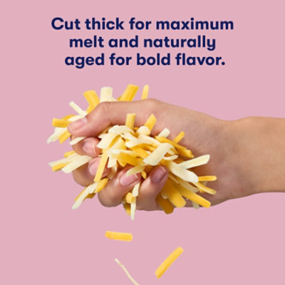 Tillamook Farmstyle Thick Cut Cheddar Jack Cheese Blend Shredded Cheese - 8 Oz - Image 2