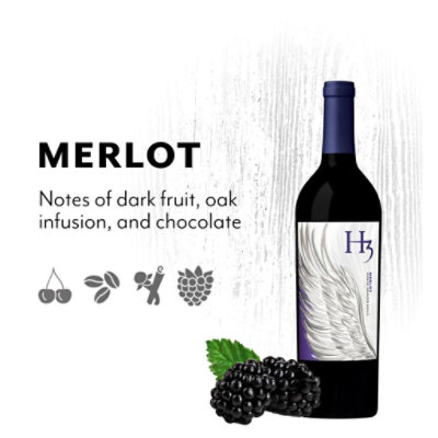 H3 Red Wine Merlot - 750 Ml - Image 4