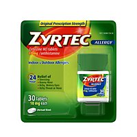 Zyrtec Allergy Adult Tablets - 30 Count - Image 2