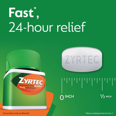 Zyrtec Allergy Adult Tablets - 30 Count - Image 4