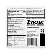 Zyrtec Allergy Adult Tablets - 30 Count - Image 4